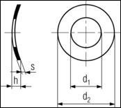 DIN 137 A - Spring Washer, Curved 