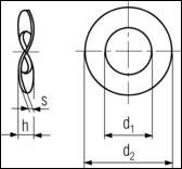 DIN 137 B - Spring Washer, Waved 