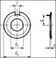 DIN 432 - External Tab Washer
