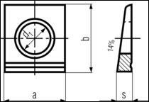 DIN 435 - Square Bevel Washer : 14% 