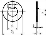 DIN 462 - Internal Tab Washers