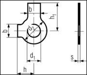 DIN 463 - Tab Washers With Long And Short Tab 