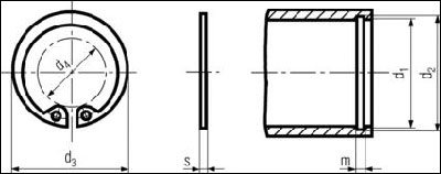 DIN 472 - Internal Retaining Rings