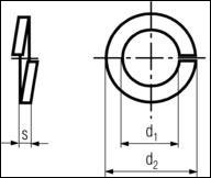 DIN 7980 - Hi-Collar Lock Washers 