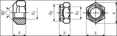 DIN 980 V - Self-Locking Nuts; All Metal Conctruction